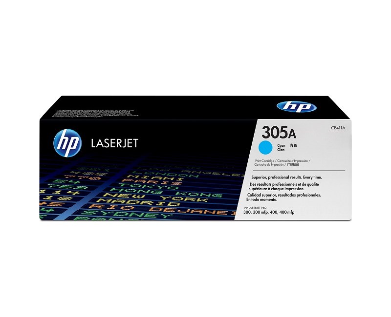 HP 305A-CE411A Mavi Orjinal Toner Resim-1