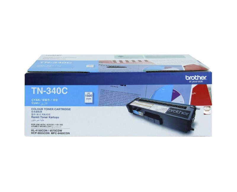 BROTHER TN-340C DCP-9055CDN HL-4150CDN HL-4570CDW 1500 sayfa Mavi Toner
