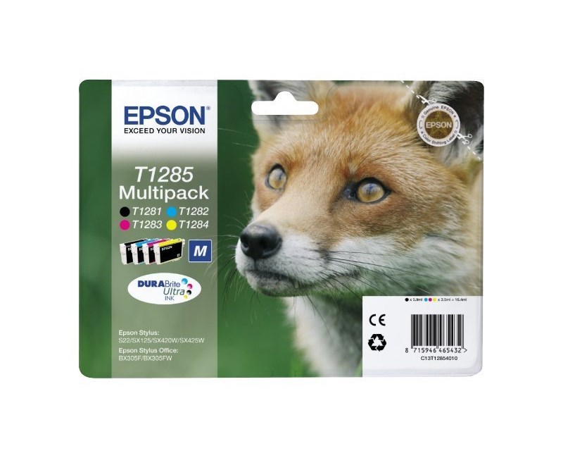 EPSON C13T128540 Mürekkep Kartuş Tilki 4 Renk Set