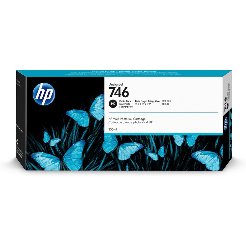 HP P2V82A (746) 300ml FOTOGRAF SIYAHI DESIGNJET MUREKKEP KARTUS
