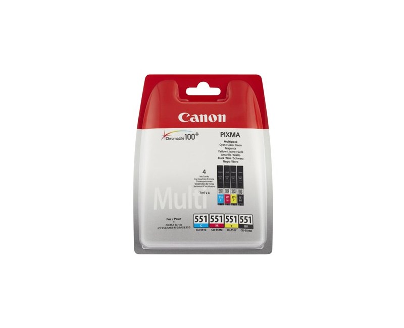 CANON Cli-551 C/M/Y/BK Dört Renkli Çoklu Paket