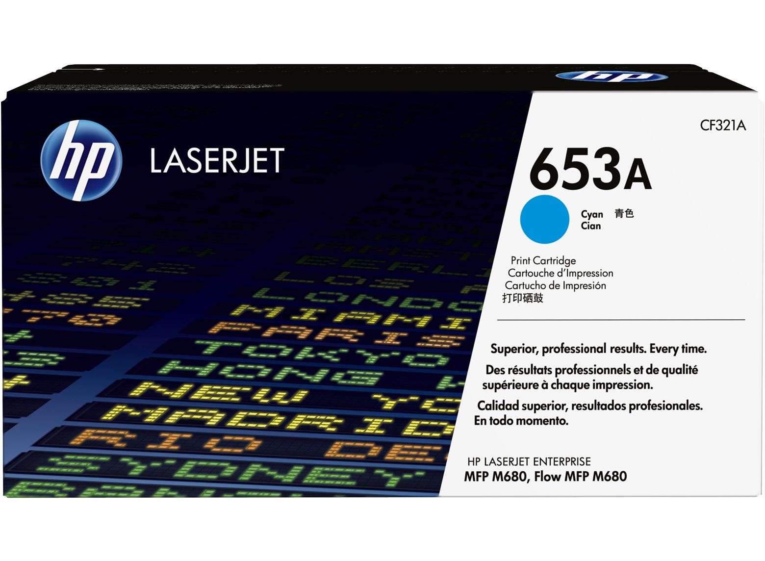 HP CF321A  653A Cyan Original LaserJet Toner Cartridge (~16,500 yield)