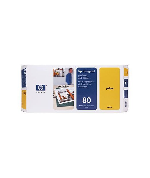 HP C4823A Yellow Baskı Kafası ve Baskı Kafası Temizleyici (80) C4823A