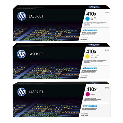 HP CF252XM (410X) CAMGOBEGI/MACENTA/SARI 3'lu YUKSEK KAPASITELI TONER 5.000 SAYFA