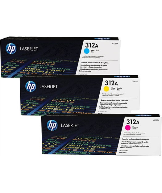 HP CF440AM CMY Toner Kartuş 3'lü (312A) CF440AM