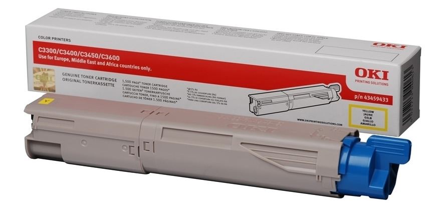 OKI 43459441 ORJİNAL SARI TONER 43459441