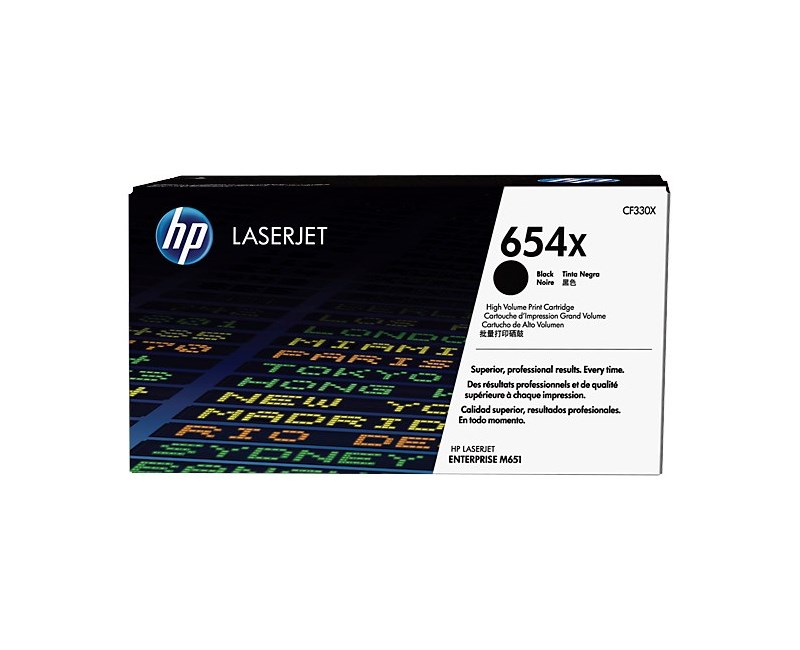HP CF330X  654X High Yield Black Original LaserJet Toner Cartridge (CF330X)