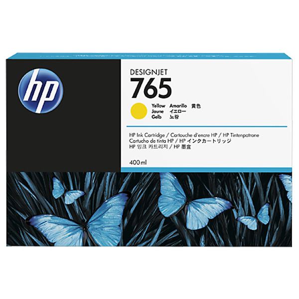 HP F9J50A 765 400-ml Yellow Designjet Ink Cartridge