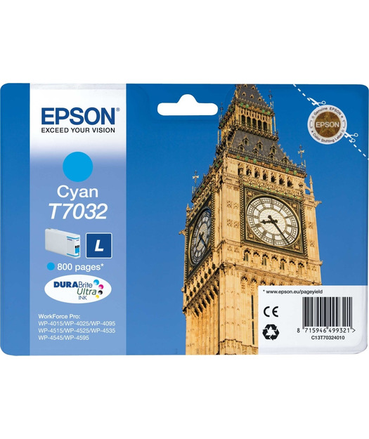 EPSON T703240 Mürekkep Kartuş (L) Cyan EPST703240