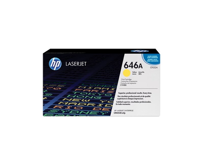 HP CF032A  Color LaserJet CF032A Sarı Yazıcı Kartuşu