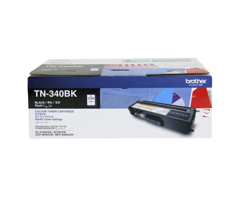 BROTHER TN-340BK DCP-9055CDN HL-4150CDN HL-4570CDW 2500 sayfa Siyah Toner