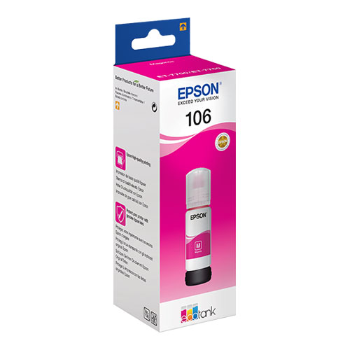 EPSON C13T00R340 Ecotank 106 Kırmızı/Magenta Mürekkep Şişe İnkjet Kartuş