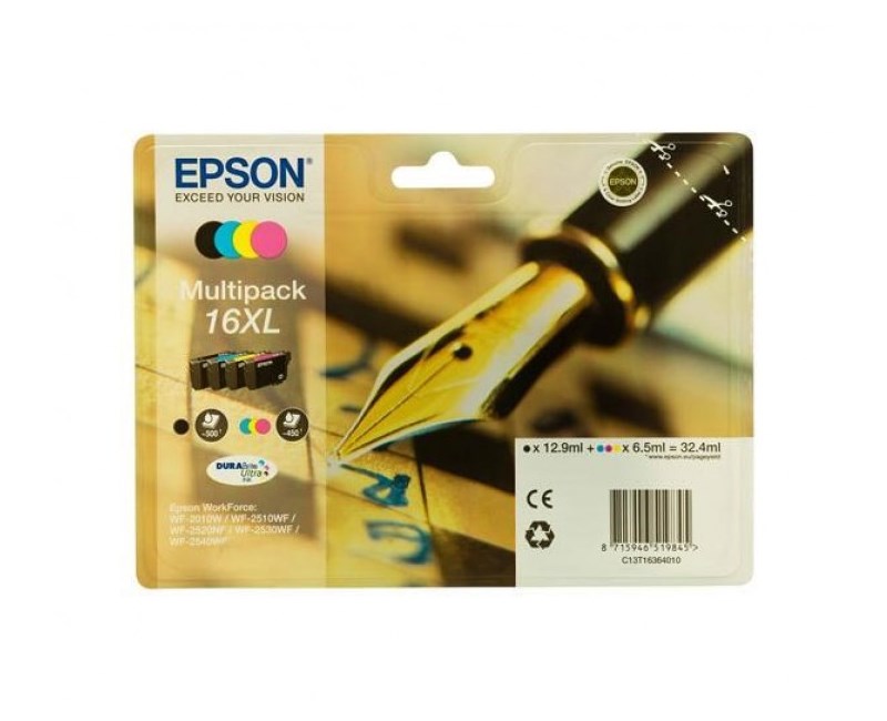 EPSON C13T163640 B/C/M/Y Mürekkep Kartuş