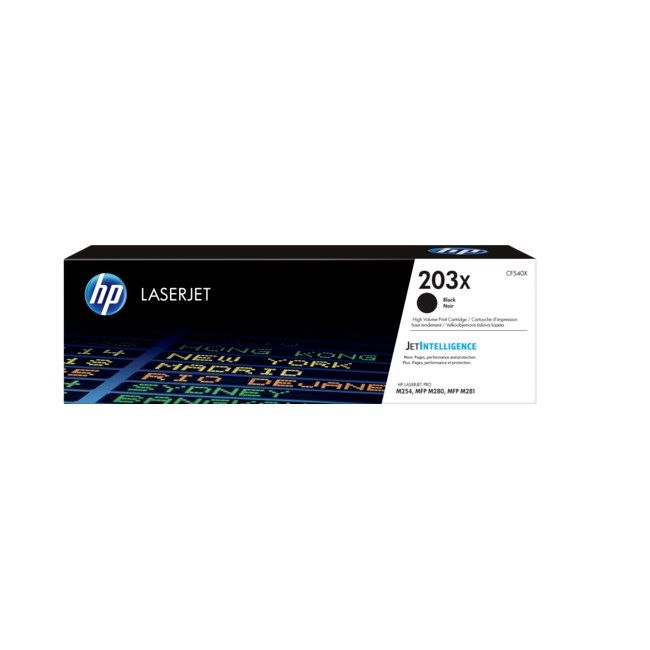 HP 203X-CF540X Siyah Orjinal Toner Yüksek Kapasiteli