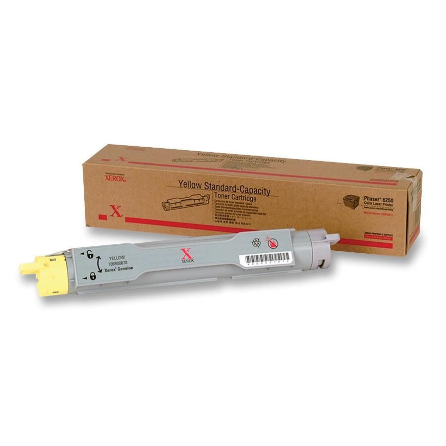 XEROX Phaser 6250 için Yüksek Kapasiteli Toner Sarı 106R00674