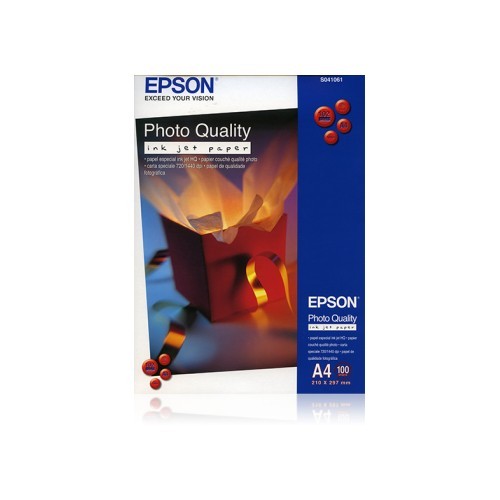 EPSON C13S041061 PHOTOQUALITY INK JET PAPER,A4,1440DPI,100SYF.102G