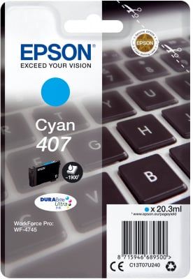EPSON C13T07U240 CYAN KARTUS 1.900 SAYFA Pro WF-4745DTWF