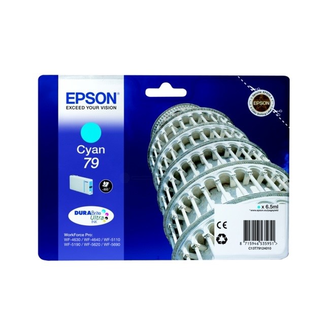 EPSON C13T79124010 Singlepack Cyan 79 DURABrite