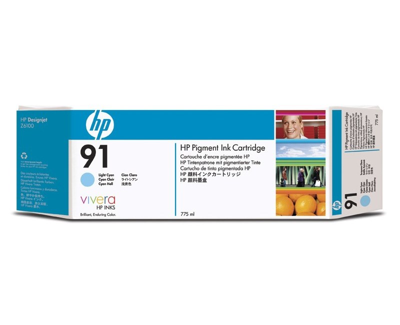 HP C9470A NO 91, Inkjet a.mavi baskı kafası, 775ml