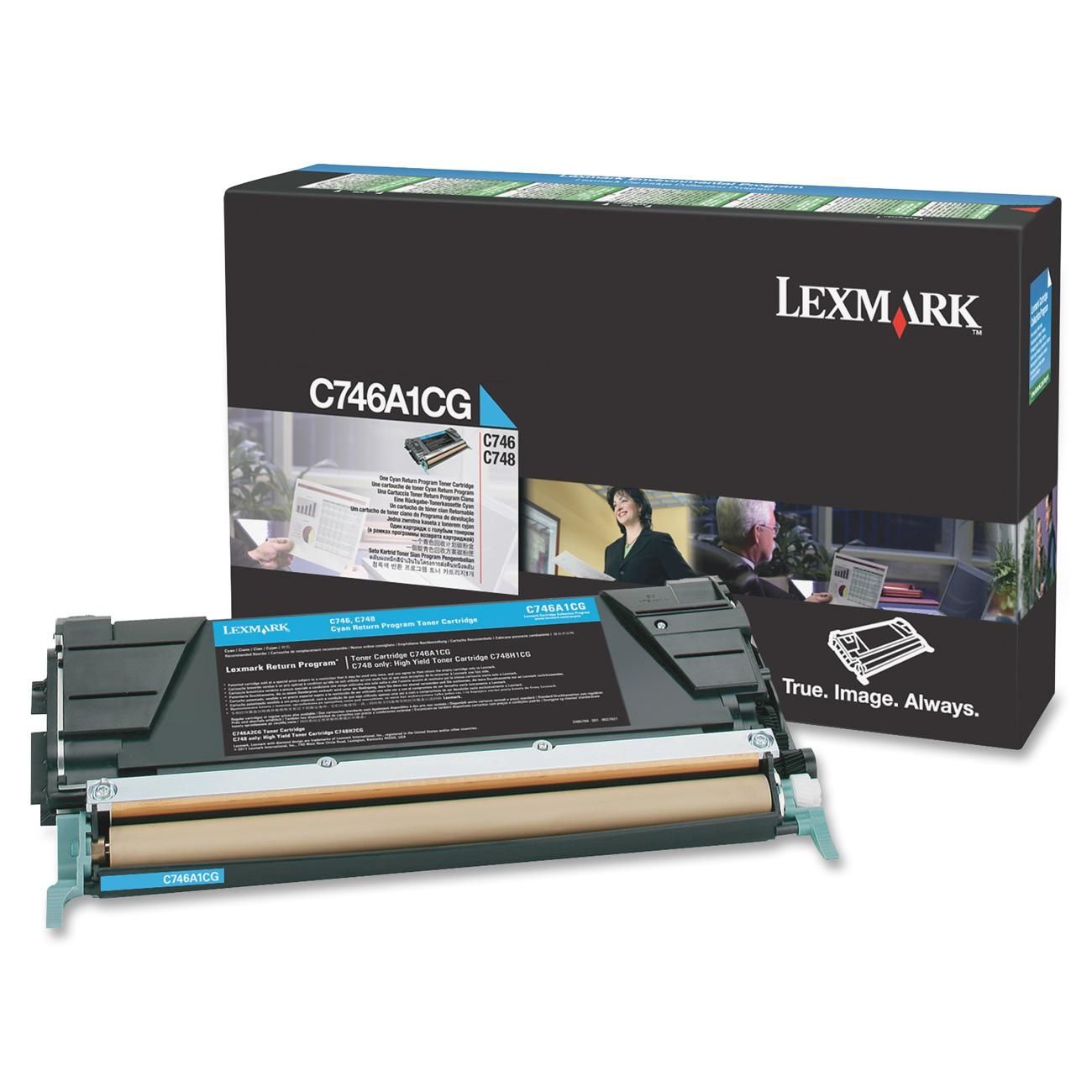 LEXMARK C746A1CG C746/C748 Mavi Toner