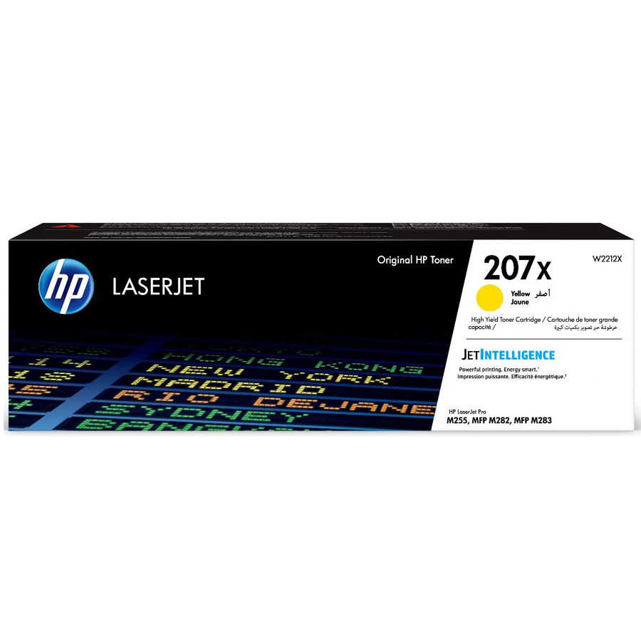 HP W2212X 207X YÜKSEK KAPASİTELİ SARI LASERJET TONER 2.450 SAYFA Resim-1