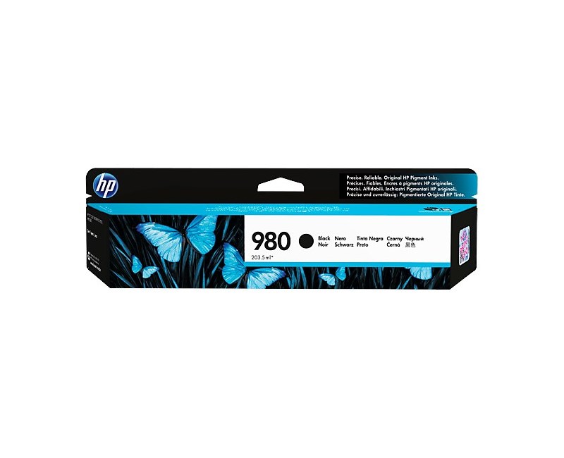 HP D8J10A  980 Siyah Orijinal Mürekkep Kartuşu Resim-1