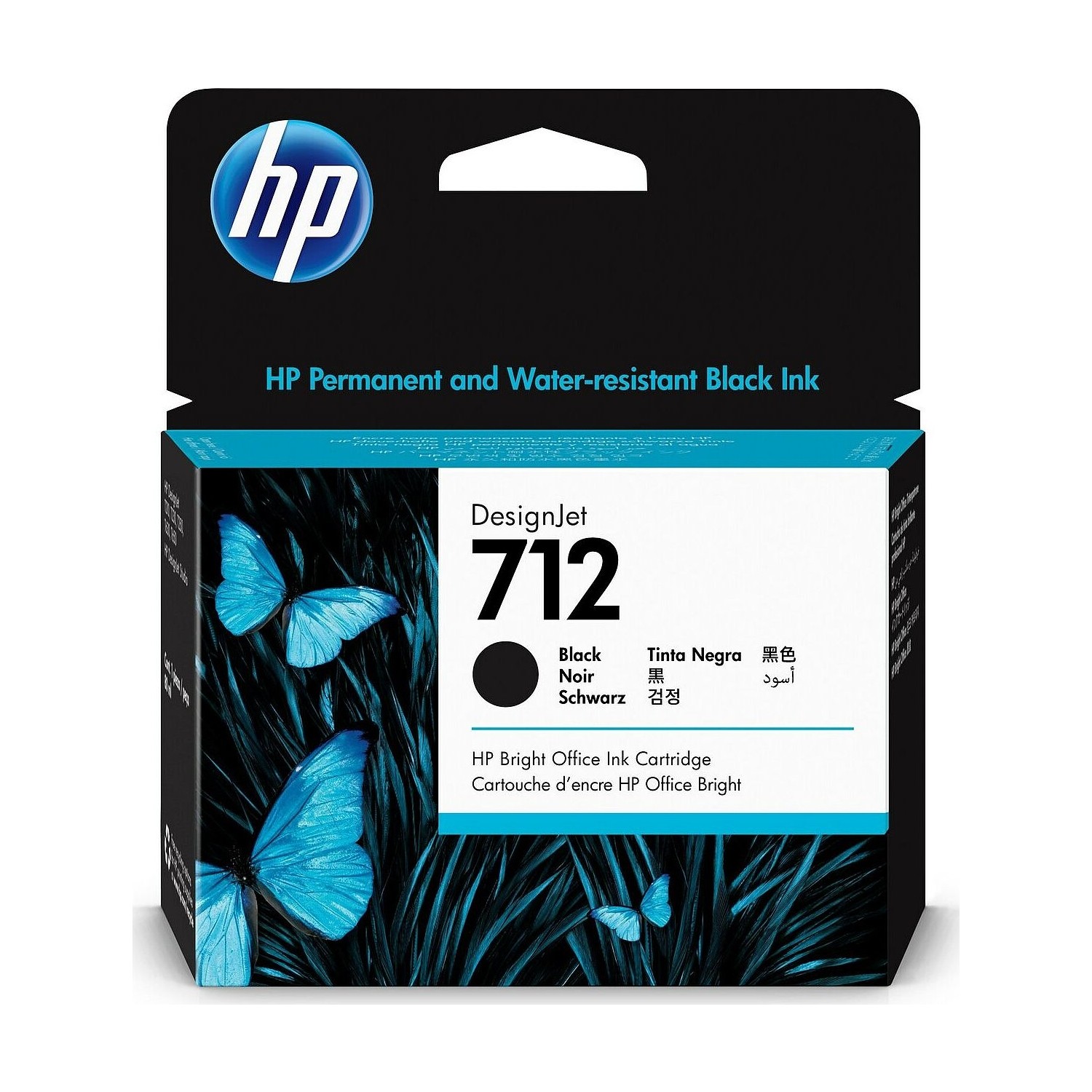 HP 3ED71A (712) SIYAH MUREKKEP KARTUS
