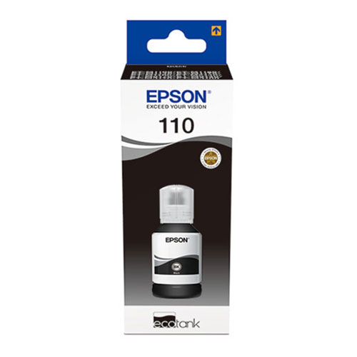 EPSON 110 ECOTANK PİGMENT SİYAH MÜREKKEP ŞİŞE Resim-1