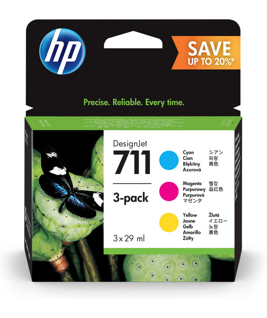 HP P2V32A CMY Mürekkep Kartuş (711) P2V32A
