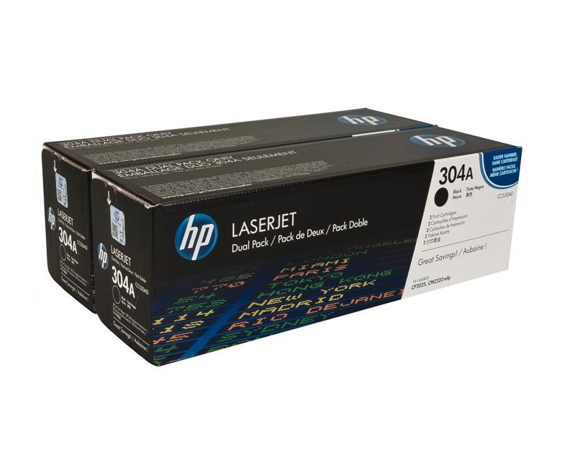 HP CC530AD  CC530AD 2'li SİYAH LAZER TONER