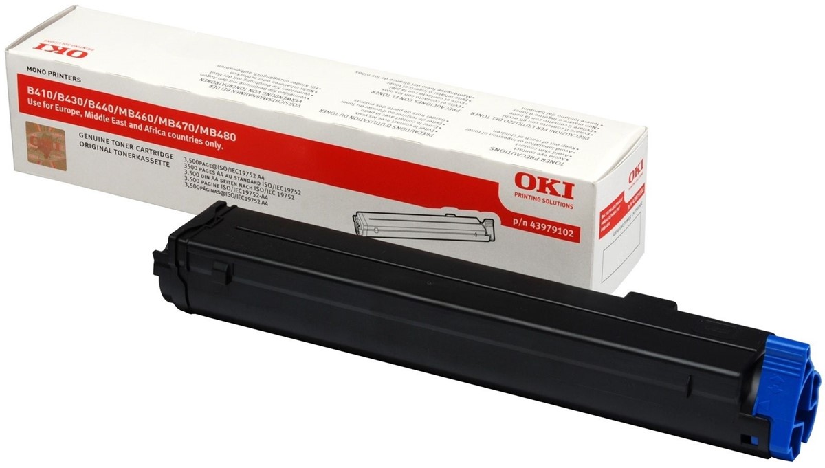 OKI 43979102 SIYAH TONER B410 B430 B440 MB460 MB470 MB480 3.500 SAYFA