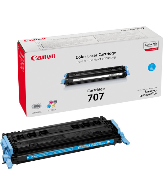 CANON CRG-707C Toner K. 9423A004 CAN94102 Resim-1