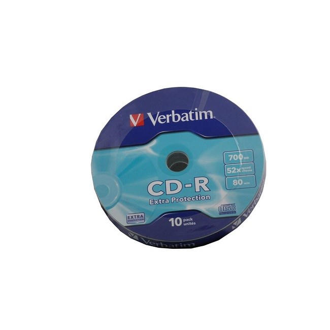 VERBATIM CD-R Data 52x700MB 10 Wrap Extra Protec