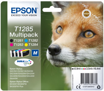 EPSON C13T12854022 MULTIPACK 4-COLOURS T1285 DURABRITE ULTRA INK  C13T12854022 MULTIPACK 4-COLOURS