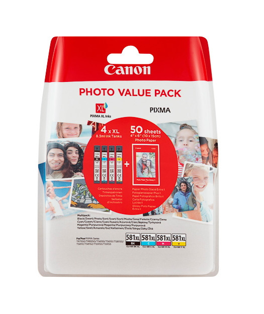 CANON CLI-581XL C/M/Y/BK PHOTO VALUE 2052C004 2052C004