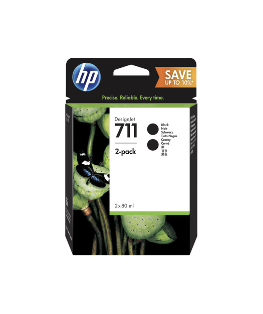 HP P2V31A 2'li paket Black Mürekkep Kartuş (711) P2V31A