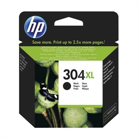 HP N9K08AE (304XL) SİYAH MÜREKKEP KARTUŞU 300 SAYFA 2630-2632 Resim-1
