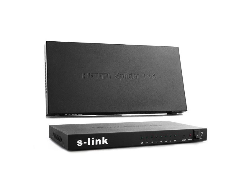 S-LINK SL-LU628 8 Port HDMI 1080P 3D Splitter