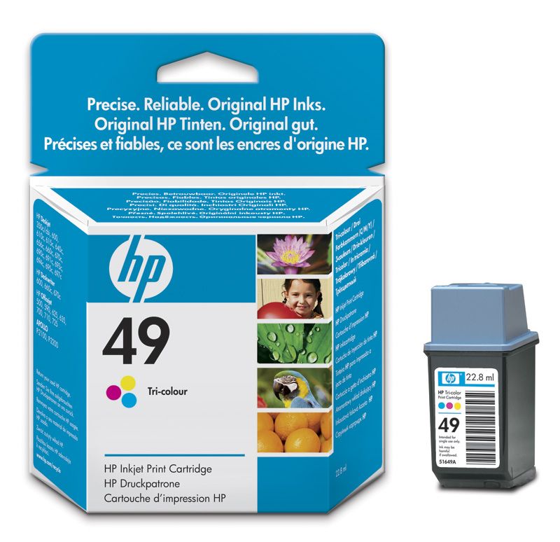 HP 51649A DeskJet660C/600/690C/670/610C&OfficeJet 500/590/635Renkli Kartuş