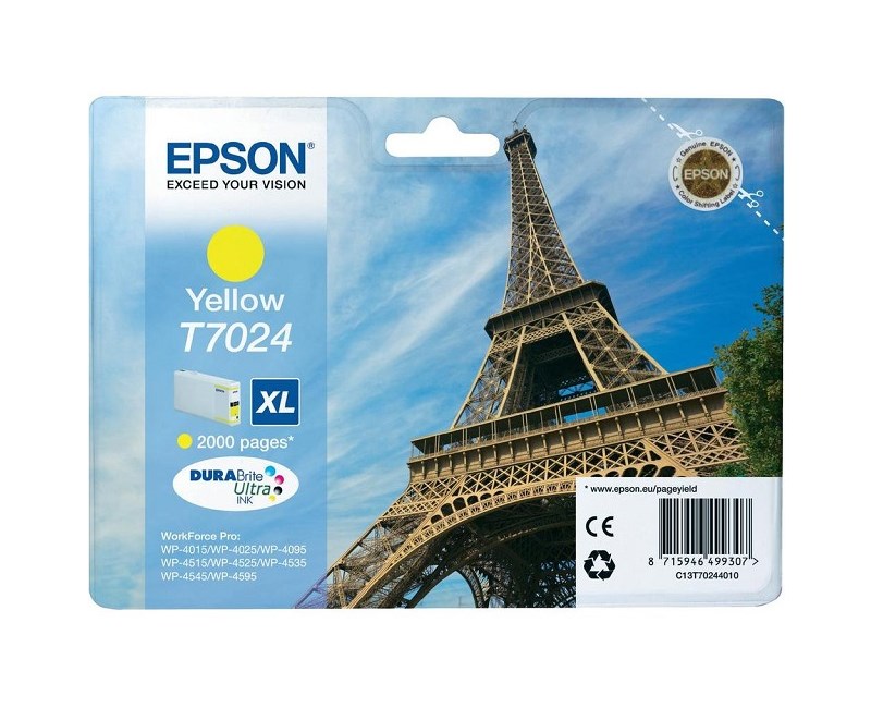 EPSON C13T70244010 Sarı Mürekkep Kartuş (XL) Eyfel